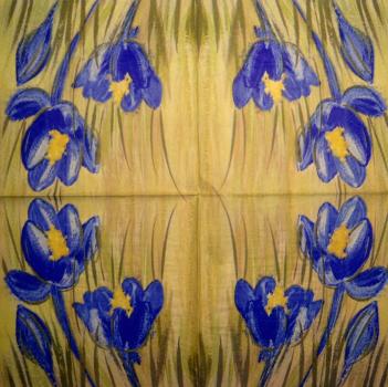 182 Daffodils - 3 ply - (dark blue)